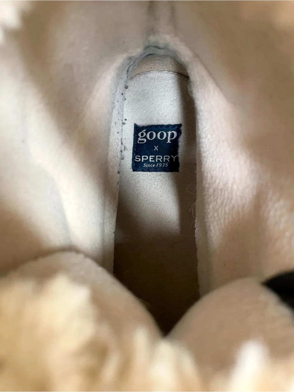goop x Sperry Luxe Leather Shearling Duck Boots Size 10 - Picture 14 of 15